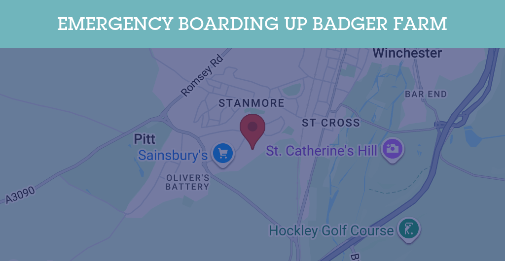 Emergency Boarding Up Services in Badger Farm - SO22