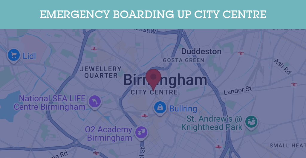 Emergency Boarding Up Services in City Centre - SO14